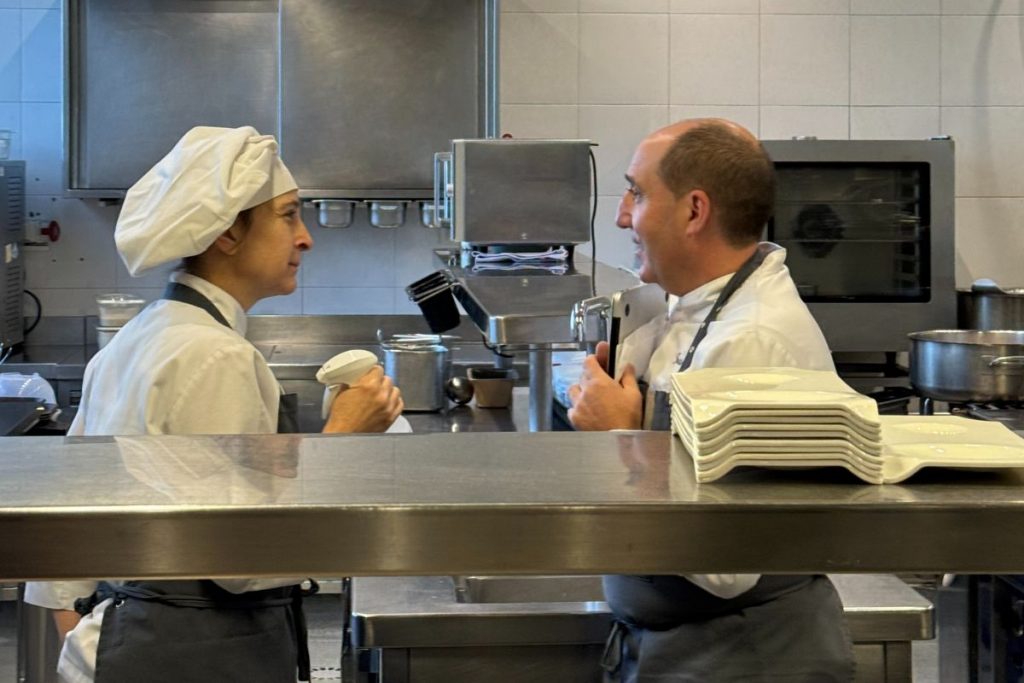 Kitchen team at Akelarre's 3-Michelin-star restaurant, Pedro Subijana, San Sebastián